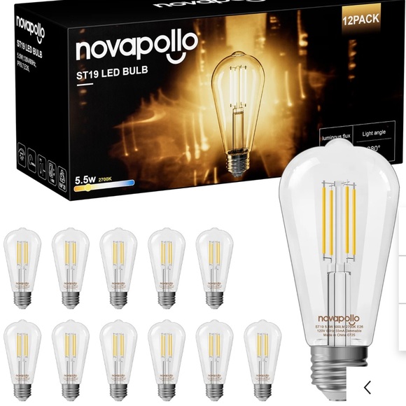 LED Filament Bulbs - Silver Base - Picture 8 of 8